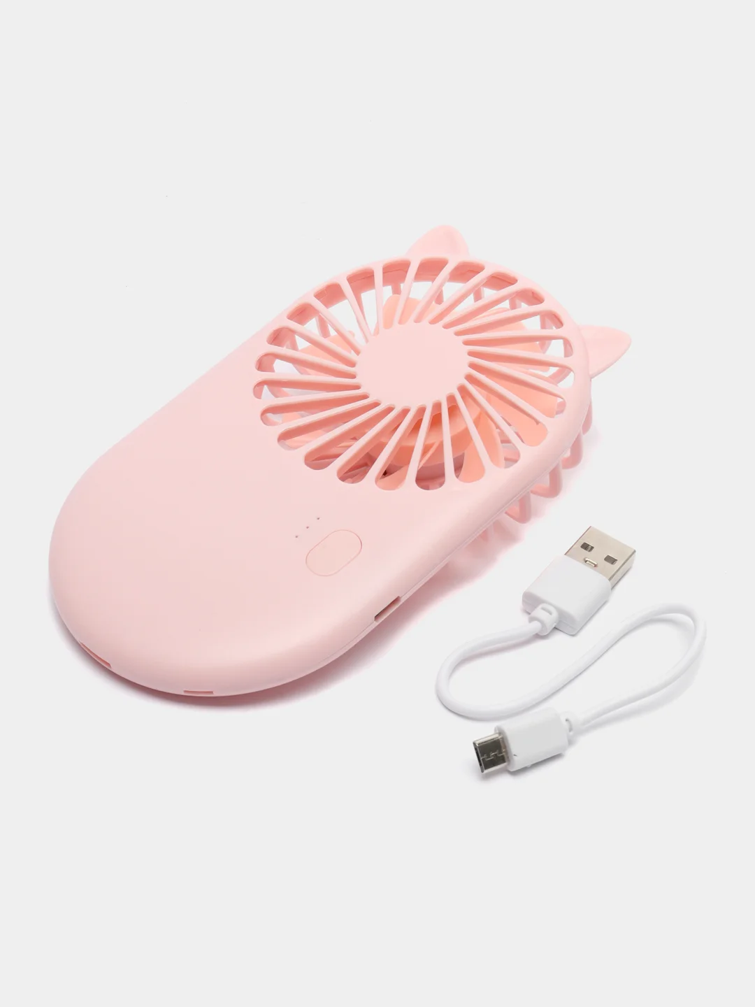 Белый вентилятор ручной портативный USB