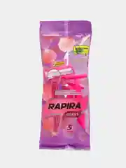 Станок для бритья одноразовый женский Rapira Berry со смазывающей полоской с алоэ, 5 шт