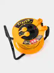 Силовой удлинитель на катушке STAYER М-325 ПВС 3х2.5 удлинитель электрический