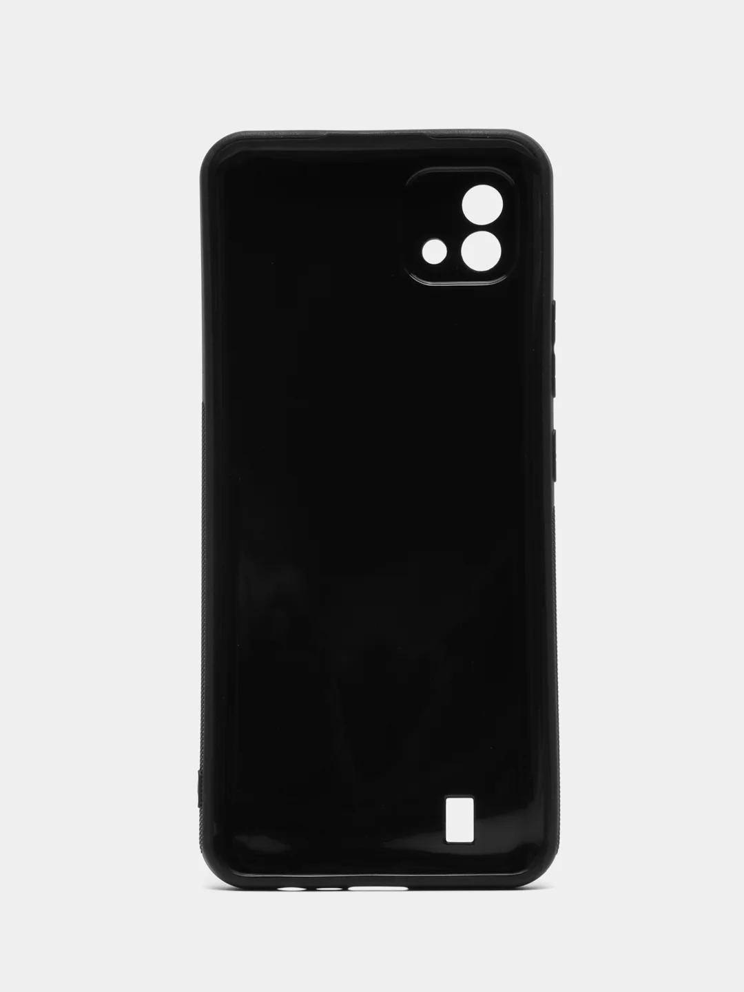 Черный чехол для Realme C11 2021 / C20, Реалми С20, силиконовый, под карбон