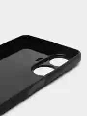 Черный чехол для Realme C55 / Реалми С55, силиконовый, под карбон