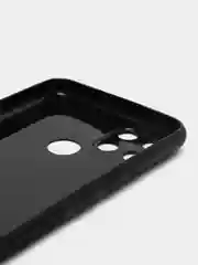 Черный чехол для Realme C21Y, C25Y (Реалми С21У, С25У), силиконовый, под карбон