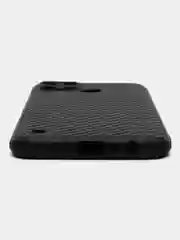 Черный чехол для Realme C21Y, C25Y (Реалми С21У, С25У), силиконовый, под карбон