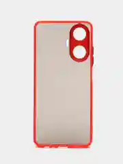 Красный чехол Realme C55 / Реалми С55, пластиковый, матовый, с цветными кнопками