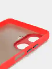 Красный чехол Realme C55 / Реалми С55, пластиковый, матовый, с цветными кнопками