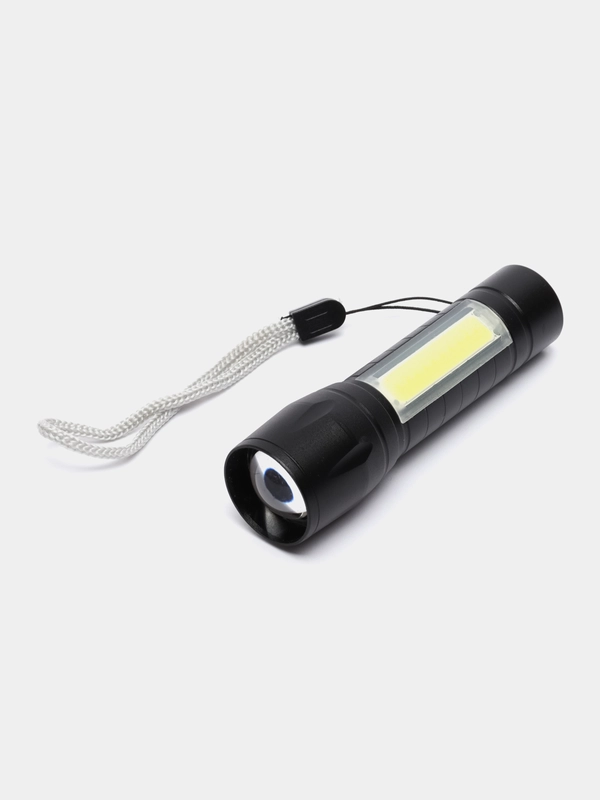 Ручной компактный фонарь от SimpleShop с регулировкой угла свечения, стробоскопом, USB