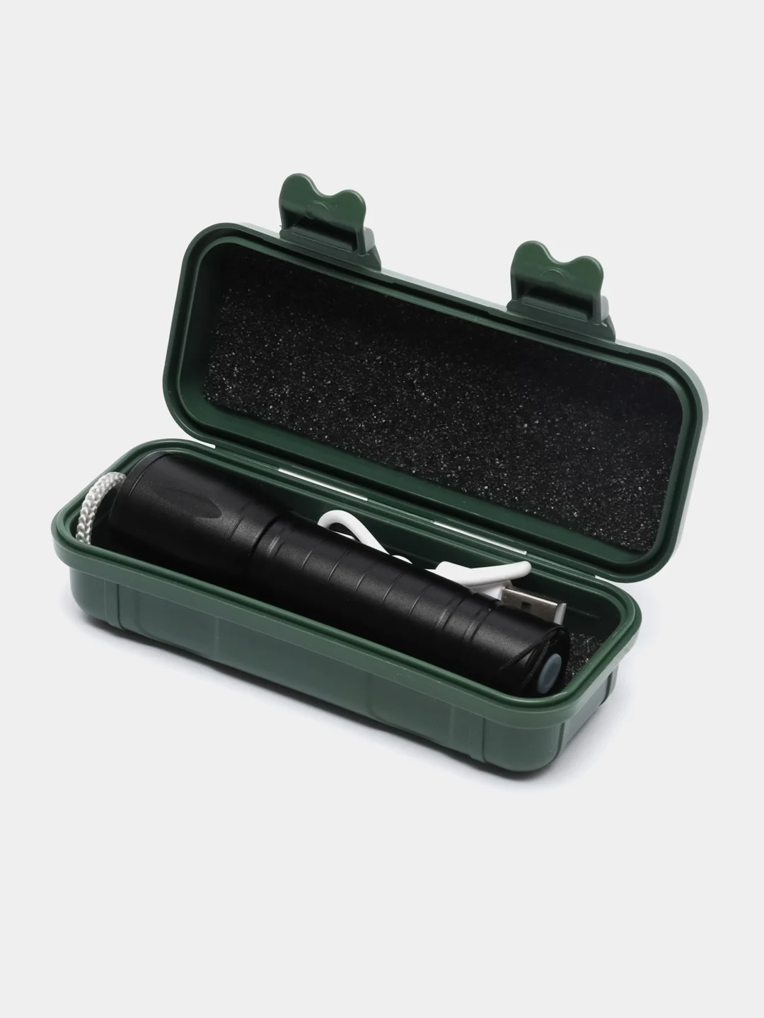 Ручной компактный фонарь от SimpleShop с регулировкой угла свечения, стробоскопом, USB