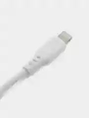 Белый lightning кабель для зарядки телефона iPhone 11/12/13 Pro/Max, быстрая зарядка 2.4A