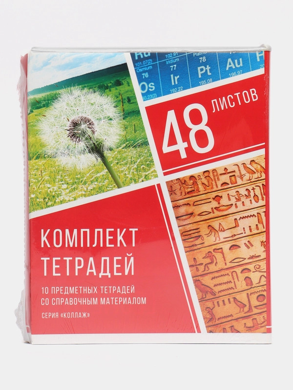 Комплект предметных тетрадей, 48 листов, 10 предметов, со справочным материалом
