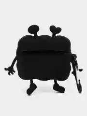 Черный 3d чехол для наушников AirPods Pro/Pro 2, с карабином, силиконовый