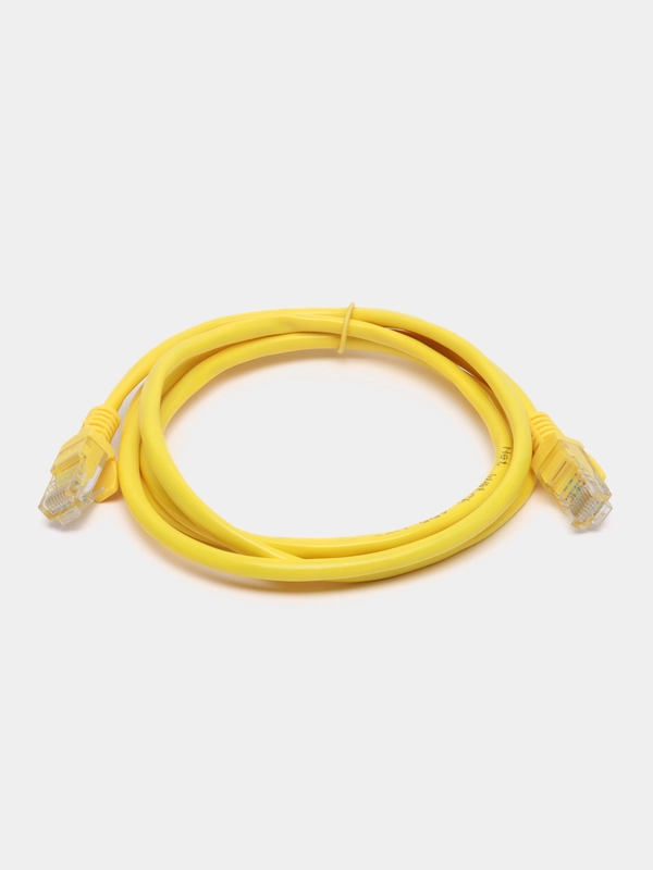 Кабель для подключения интернета, патч-корд витая пара UTP Cat5E многожильная медь