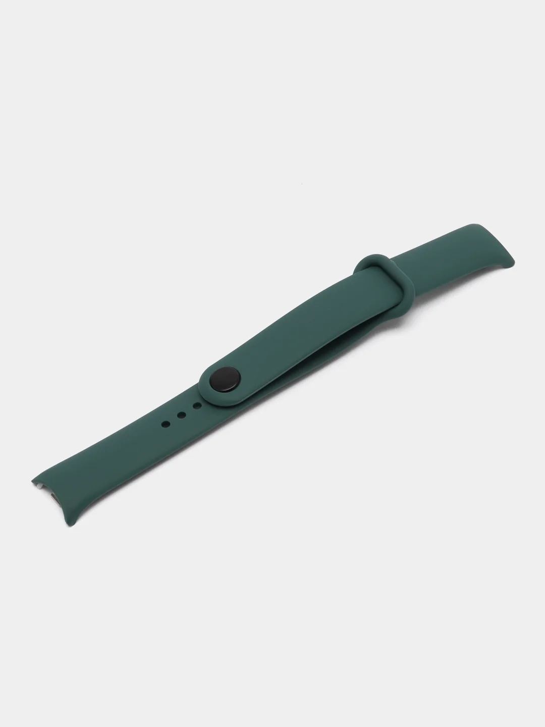 Зеленый силиконовый ремешок с металлическим креплением для Xiaomi Mi Band 8