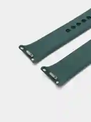 Зеленый силиконовый ремешок с металлическим креплением для Xiaomi Mi Band 8