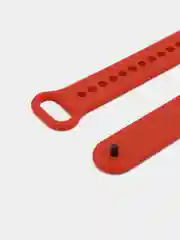 Красный силиконовый ремешок с металлическим креплением для Xiaomi Mi Band 8