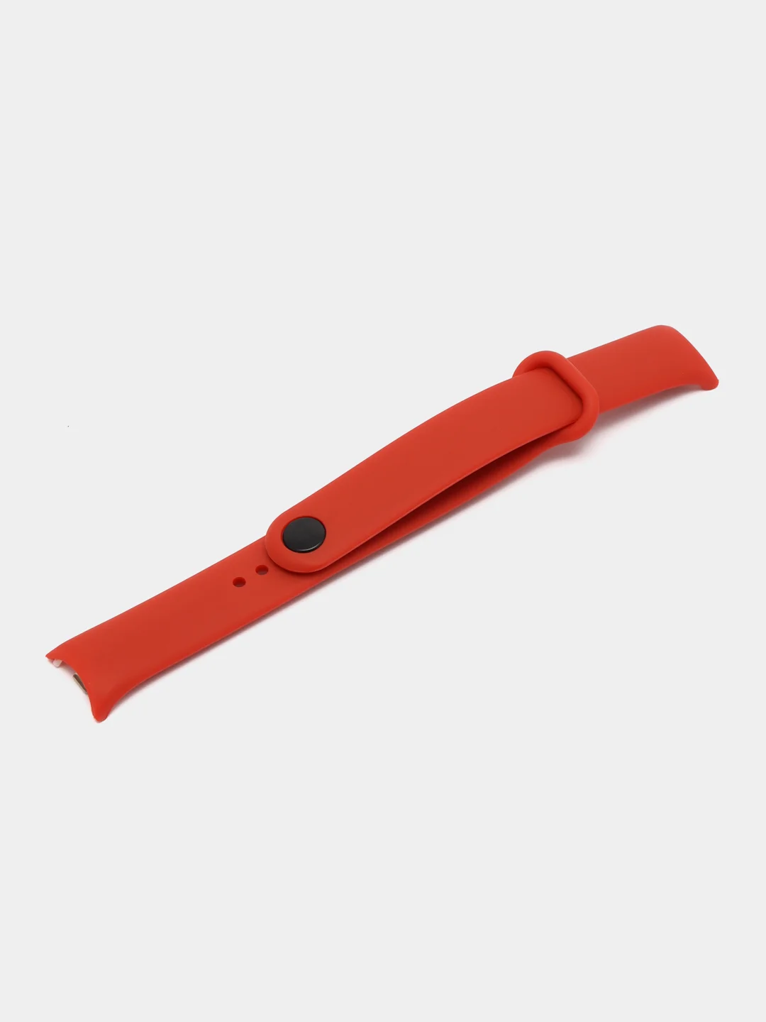 Красный силиконовый ремешок с металлическим креплением для Xiaomi Mi Band 8