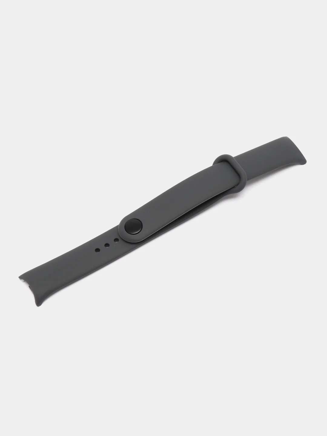 Хром силиконовый ремешок с металлическим креплением для Xiaomi Mi Band 8