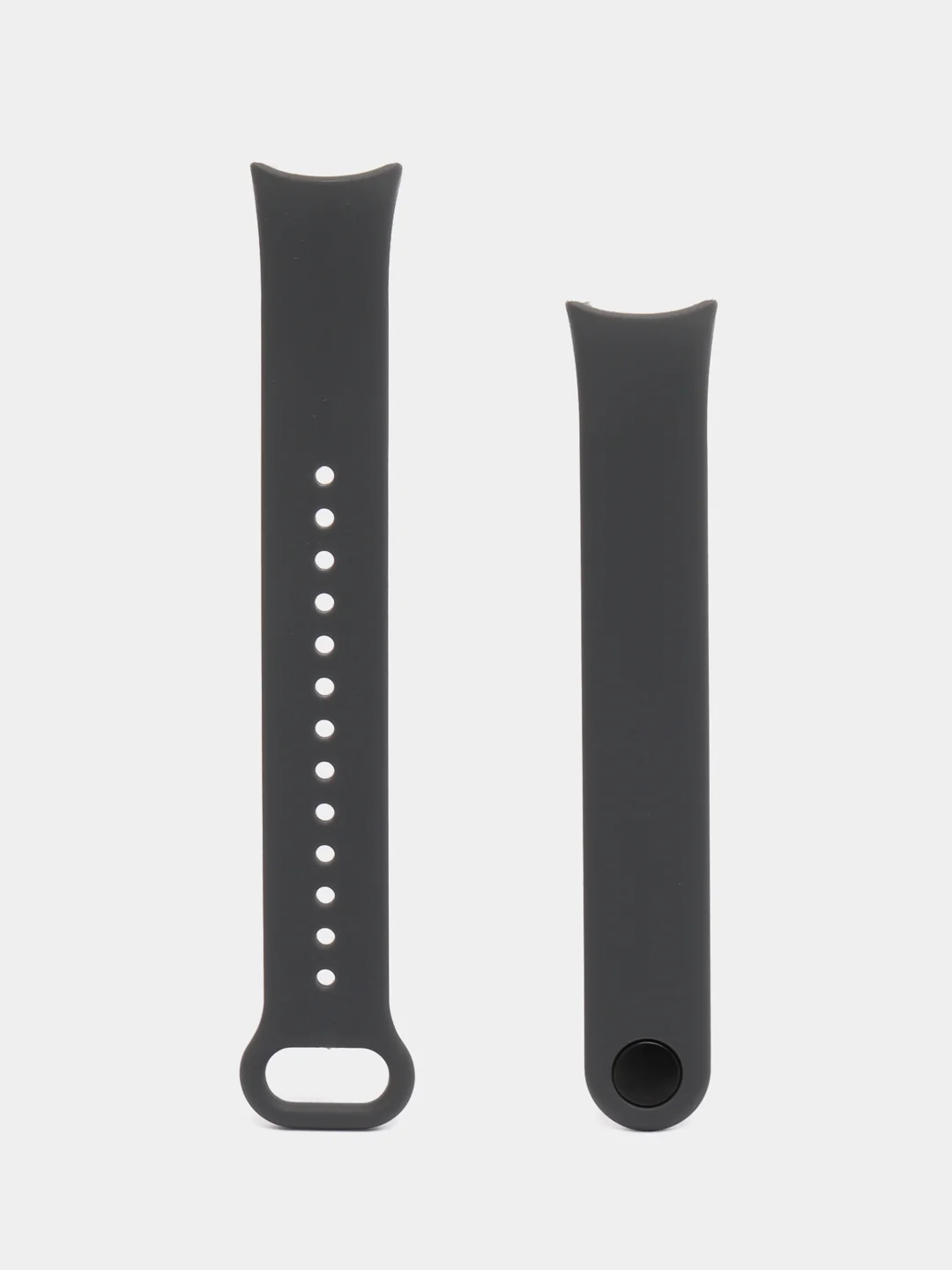 Хром силиконовый ремешок с металлическим креплением для Xiaomi Mi Band 8
