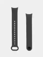 Хром силиконовый ремешок с металлическим креплением для Xiaomi Mi Band 8