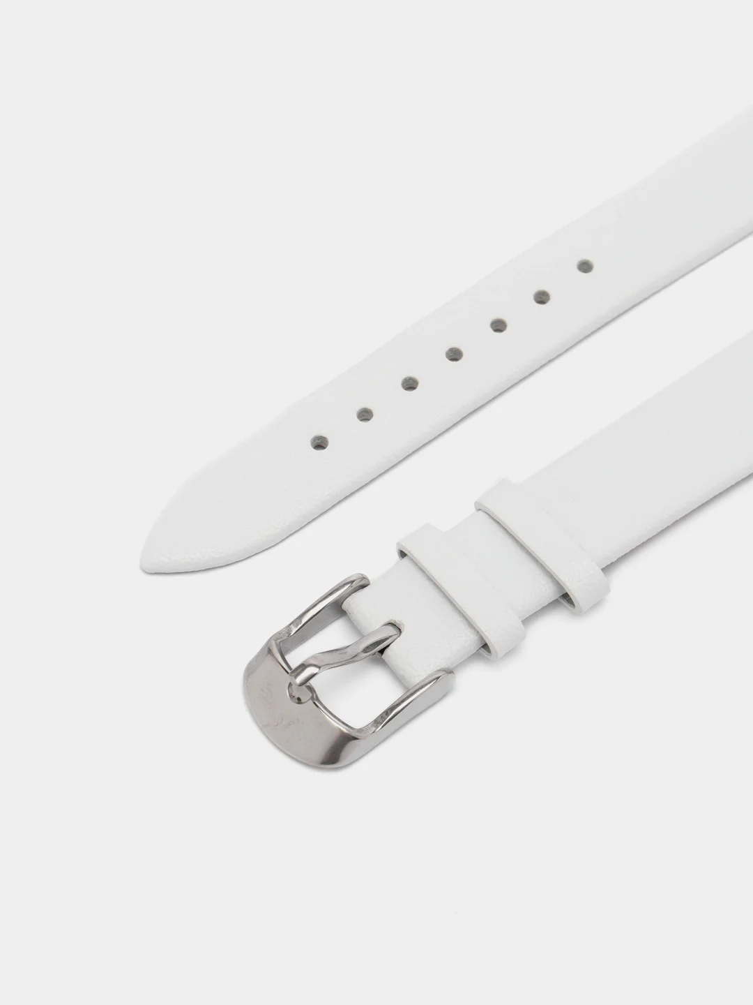 Белый кожаный ремешок для Xiaomi Mi Band 8