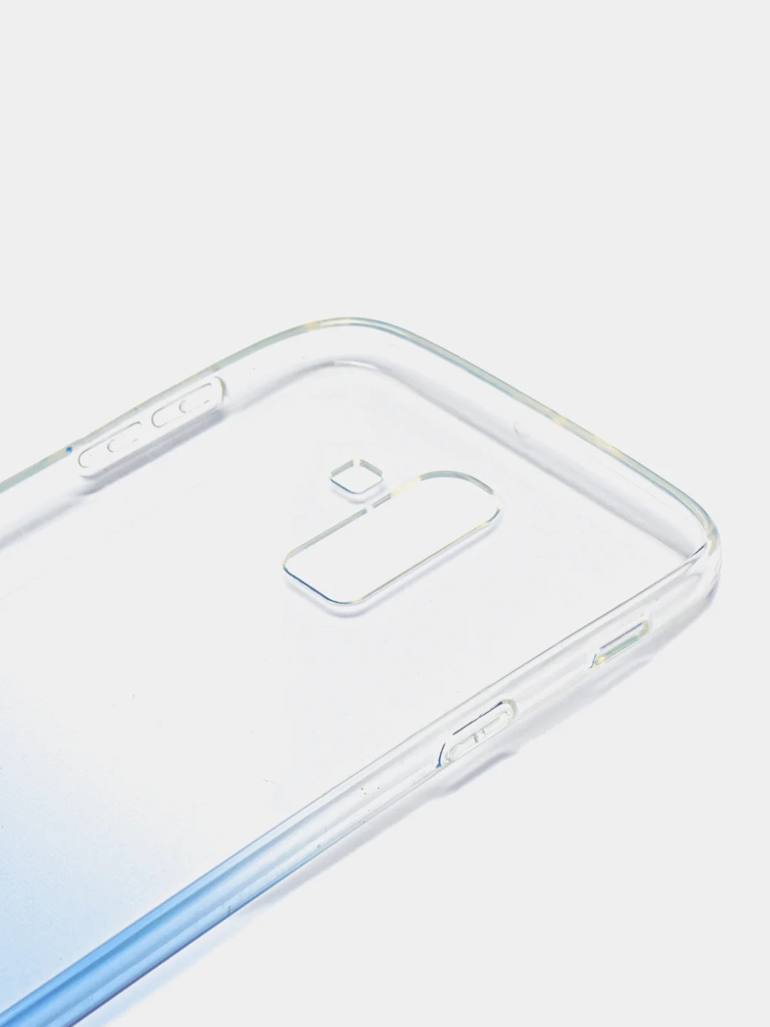 Голубой силиконовый чехол на Samsung Galaxy J8 2018