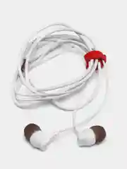 Белый наушники проводные для iPhone и Android / Шумоподавляющие с микрофоном