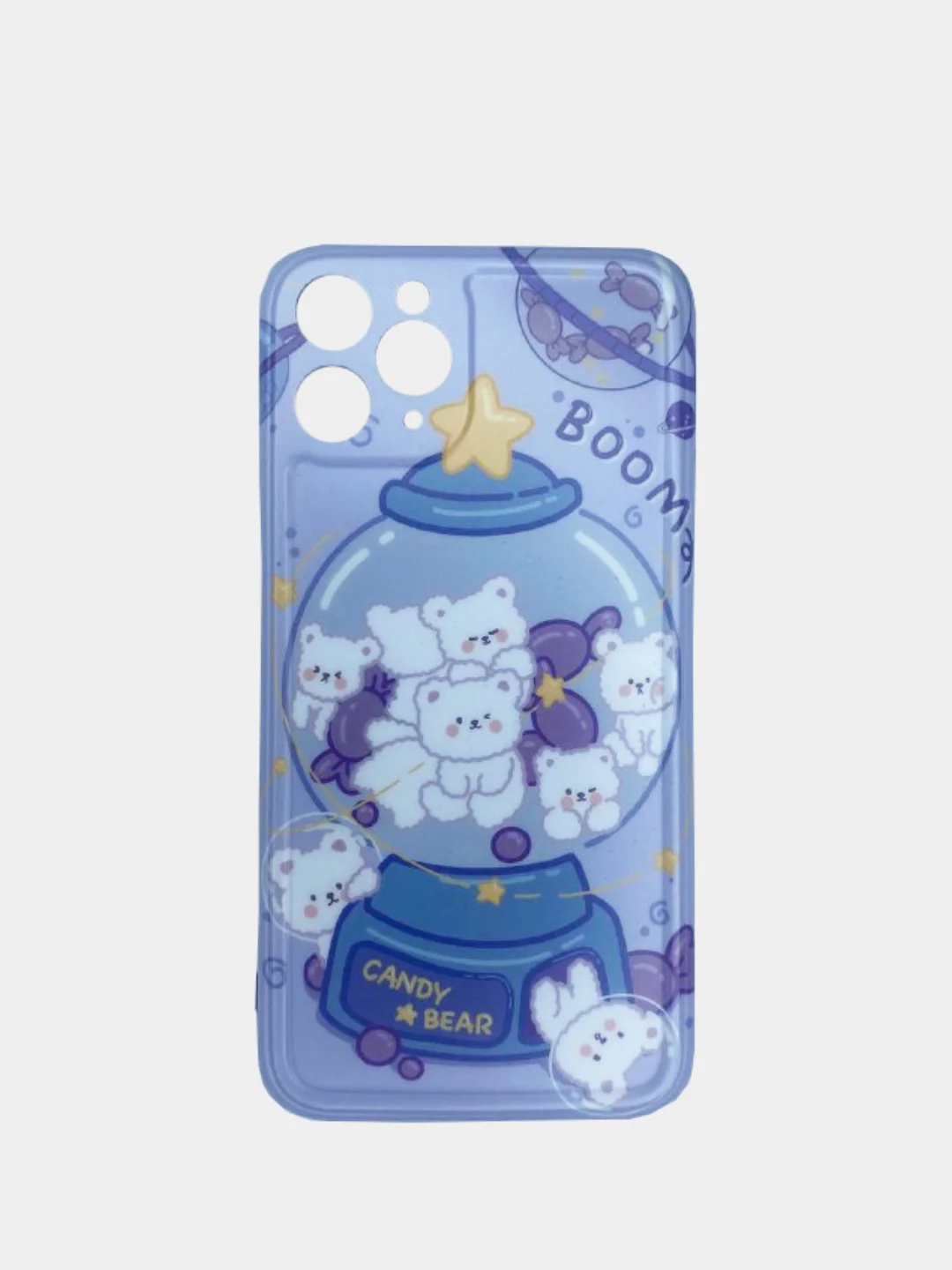 Аметистовый силиконовый чехол с рисунком iPhone 11 Pro Max, XS, XR
