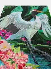 Алмазная мозаика, 40 х 50 см, на подрамнике, "Журавль"