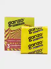 Зеленый презервативы Ganzo, по 3 шт