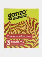 Розовый презервативы Ganzo, по 3 шт