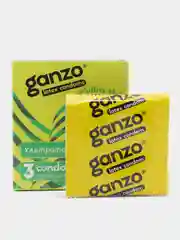 Зеленый презервативы Ganzo, по 3 шт