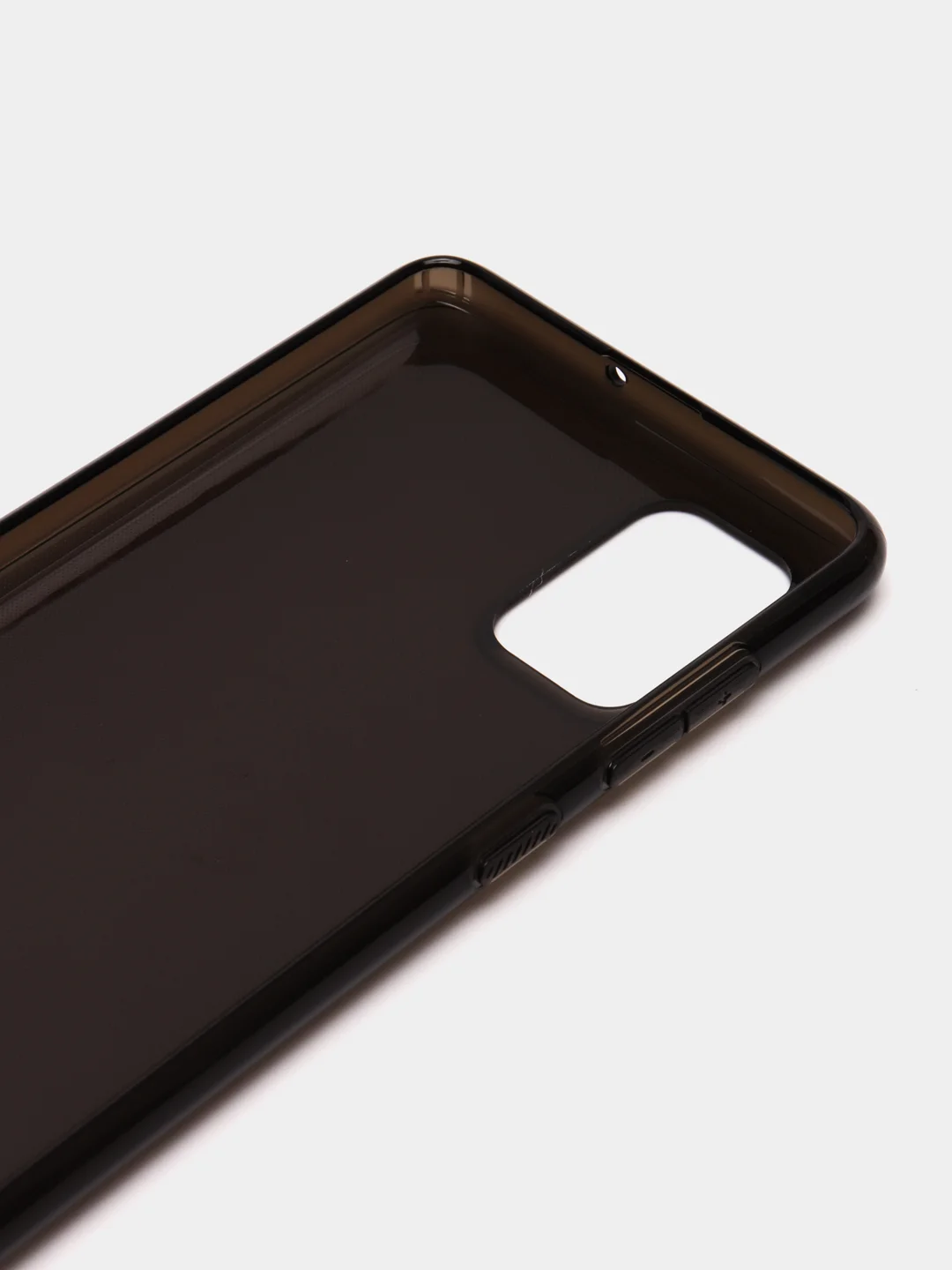 Черный чехол силиконовый для Samsung Galaxy A71 накладка бампер черный / прозрачный Araree