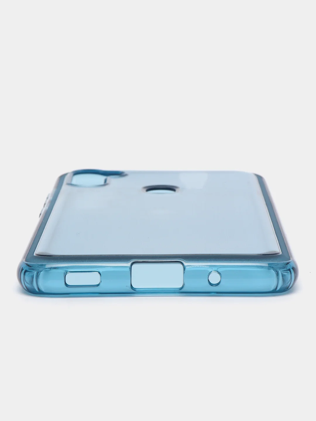 Голубой чехол силиконовый для Samsung Galaxy A11 накладка, плотный бампер Cover Araree