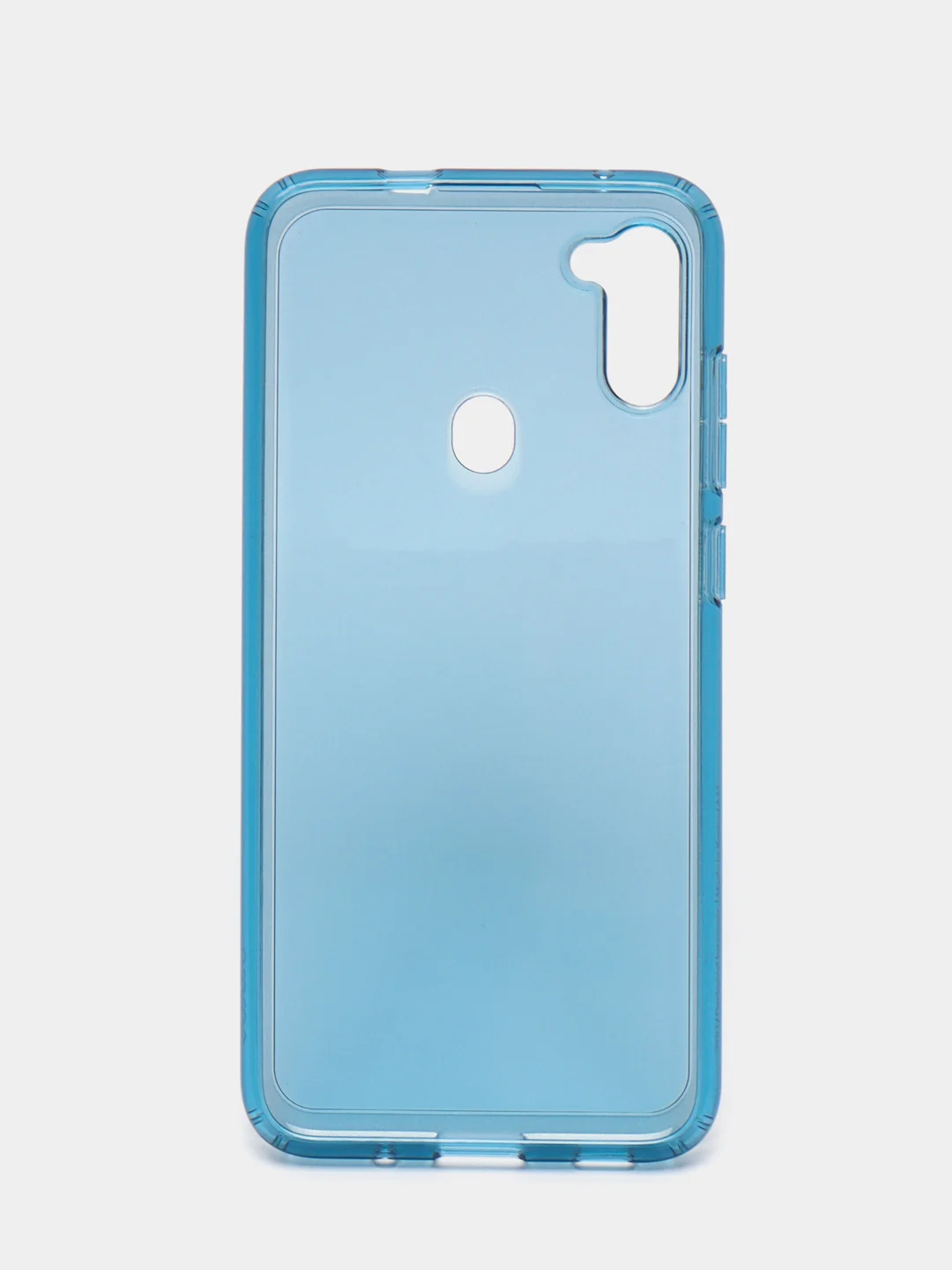 Голубой чехол силиконовый для Samsung Galaxy A11 накладка, плотный бампер Cover Araree