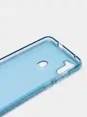 Голубой чехол силиконовый для Samsung Galaxy A11 накладка, плотный бампер Cover Araree