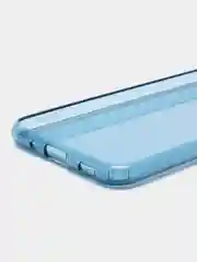 Голубой чехол силиконовый для Samsung Galaxy A11 накладка, плотный бампер Cover Araree