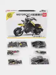 Желтый конструктор мотоцикл Motorcycle, блочный, сборный, 302-308 деталей