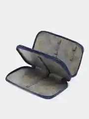 Салатовый пенал школьный, 2 отделения