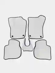Белый 3-d Автомобильные EVA / ЭВА / ЕВА коврики для VW Polo 6 / Skoda Rapid 2 / Поло 6 / Рапид 2