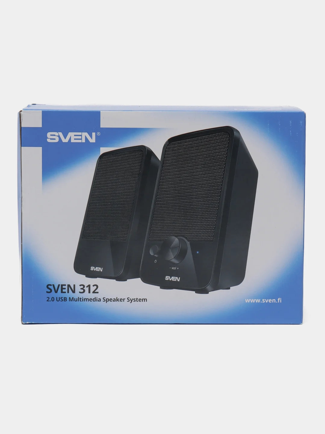 Колонки компьютерные Sven 312, 2.0, 2х2 Вт, пластик, черные, Sv-012540 512699