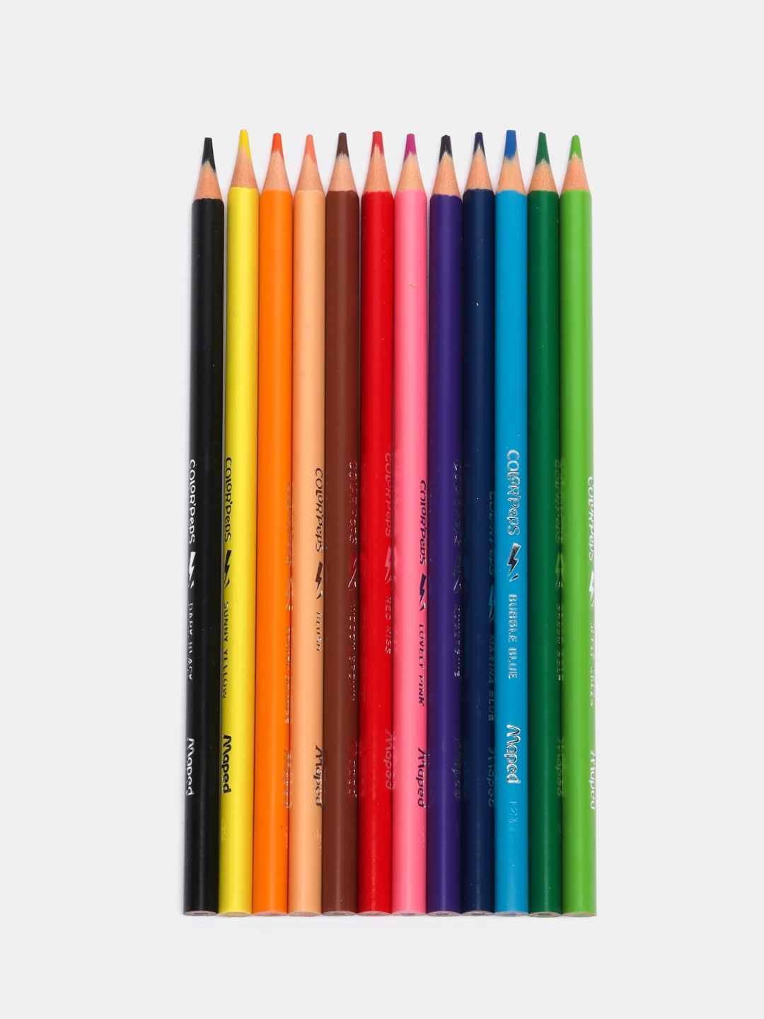 Карандаши цветные для рисования мягкие Maped Color Peps Strong, набор 12 цветов, 181988