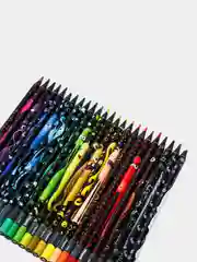 Карандаши цветные для рисования мягкие Maped Color Peps Black Monster, 24 цвета, 181987