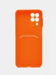Оранжевый силиконовый чехол для Samsung Galaxy M33 5G (Самсунг Галакси М33 5Ж), матовый