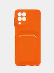 Оранжевый силиконовый чехол для Samsung Galaxy M33 5G (Самсунг Галакси М33 5Ж), матовый