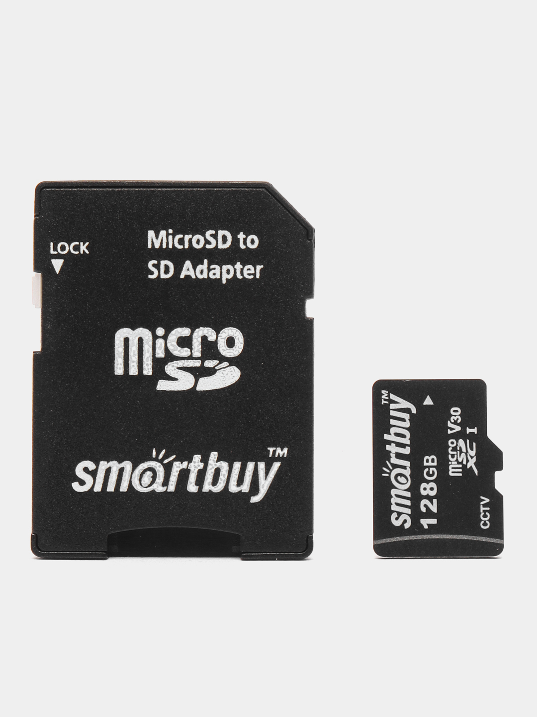 Карта памяти, флэш-карта SmartBuy micro SD класс U3 V30 для видеонаблюдения  купить по цене 934.99 ₽ в интернет-магазине KazanExpress