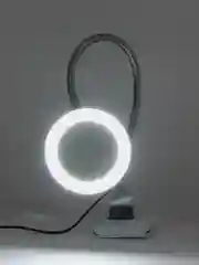 Лупа настольная, увеличительное стекло на прищепке с LED Подсветкой, BRAUBERG, 455931