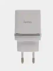 Белый сетевое зарядное устройство Hoco C12Q  + кабель micro USB Быстрая зарядка Quick Charge 3.0