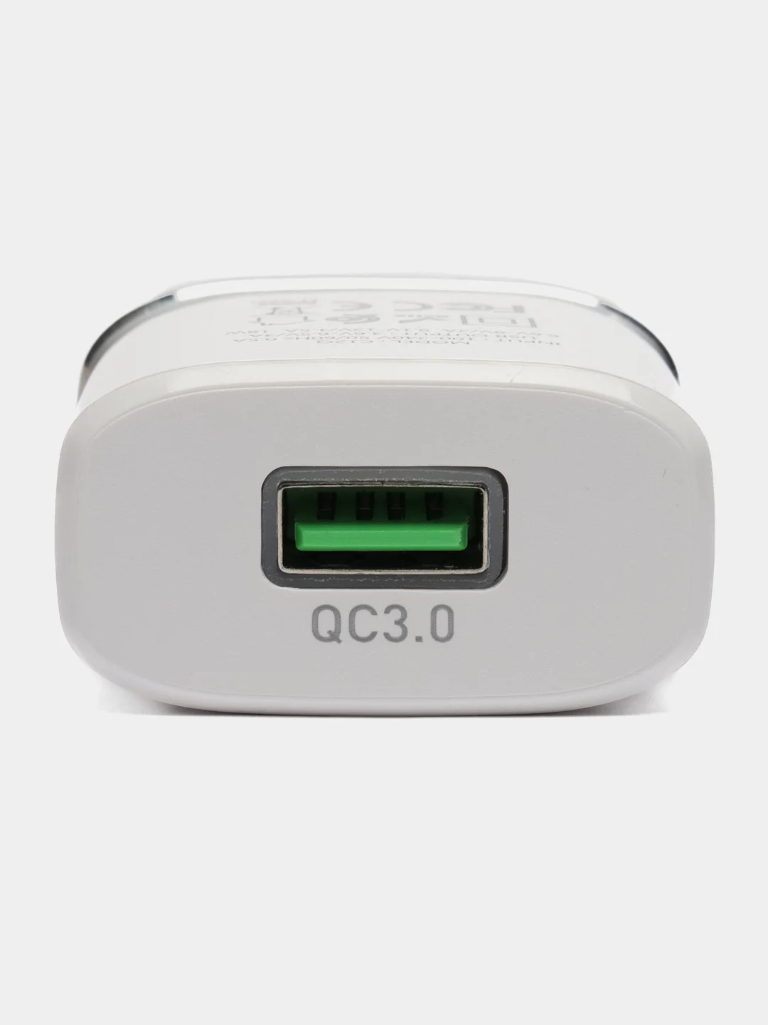 Белый сетевое зарядное устройство Hoco C12Q  + кабель micro USB Быстрая зарядка Quick Charge 3.0