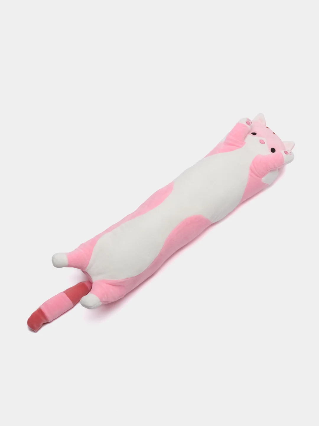 Розовый мягкая игрушка Кот батон 50/70/90/110 см, кот подушка антистресс/котик/кот сосиска 90 см