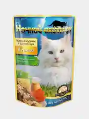 Влажный корм для кошек Ночной охотник Курица в сырном соусе, 24 х 100 г