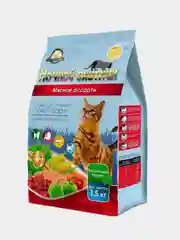 Сухой корм для кошек Ночной охотник, Мясное ассорти, 1,5 кг